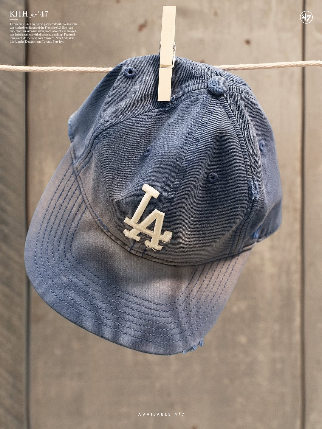 Kith x '47 Sun-Washed Franchise Cap Replaces Monday Program April 7 (image 7)