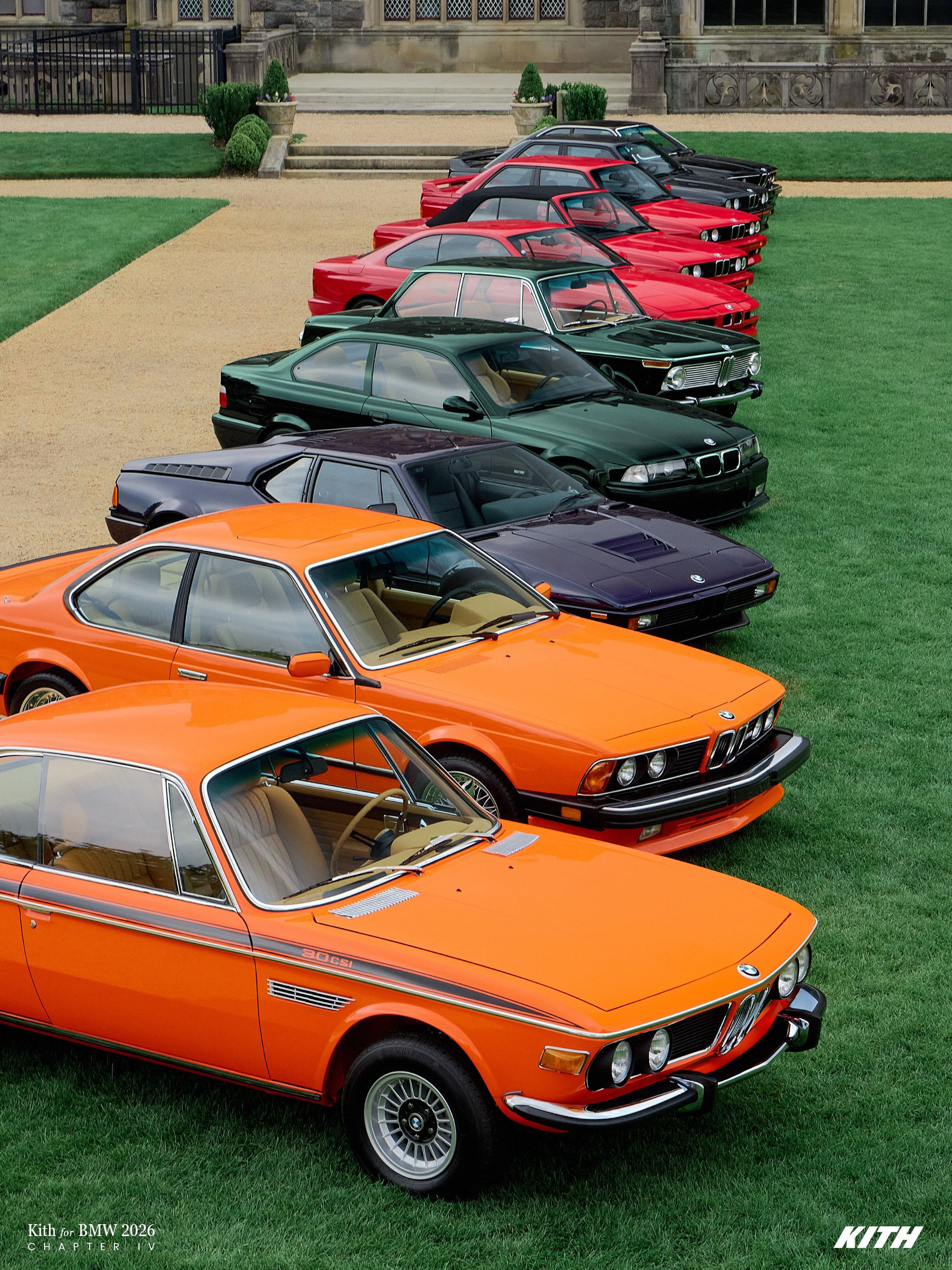 Kith's restored 1972 BMW 3.0 CSi from the brand's fourth BMW chapter.