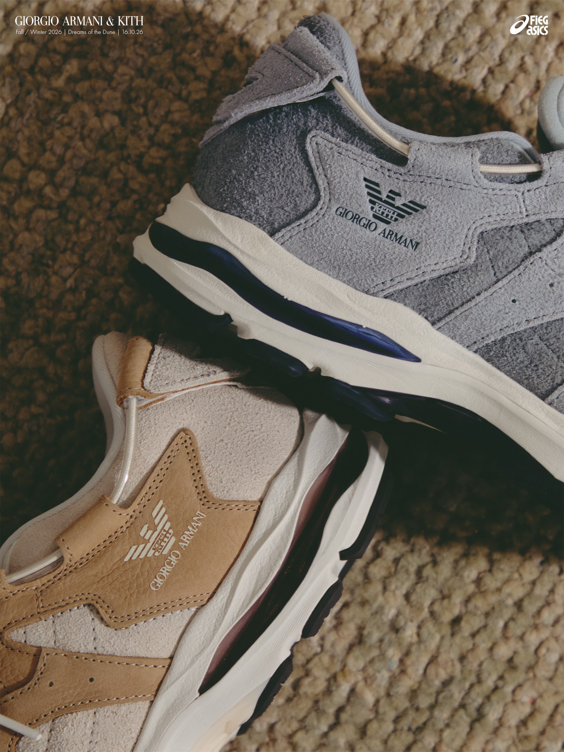 Kith's Armani GEL MAI 0.1 Comes in Safari and Quarry (image 2)