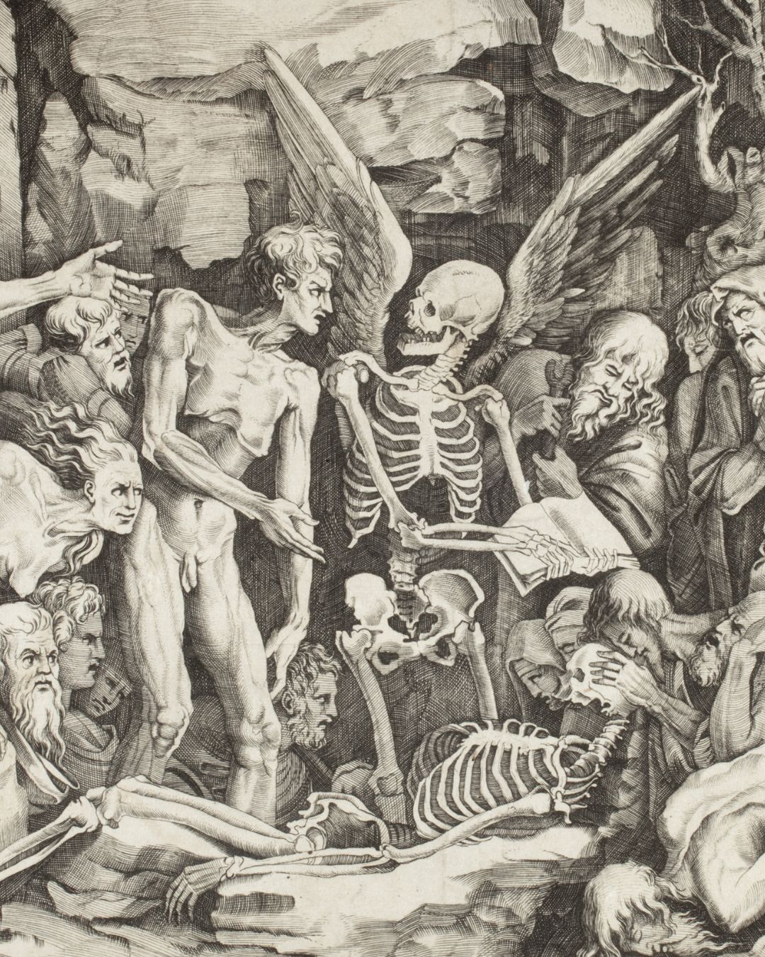 Images from LACMA's Danse Macabre: Death in Print from Dürer to Dix exhibition.