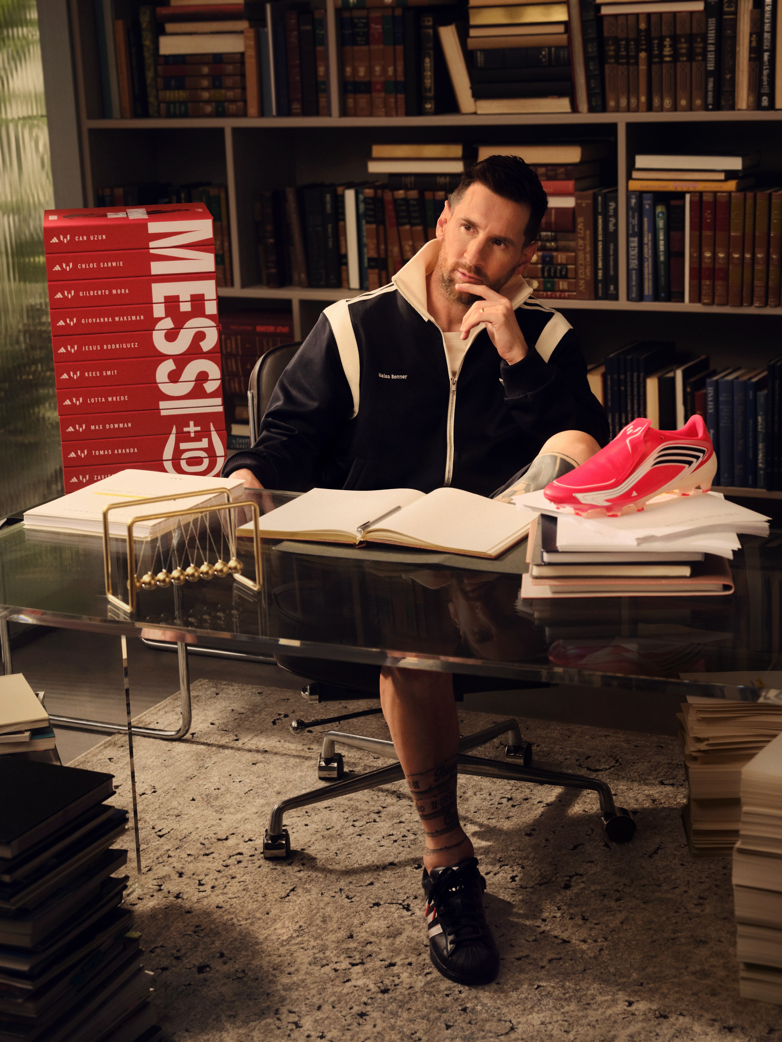 Lionel Messi in adidas Football imagery for the Messi +10 Season 3 launch.