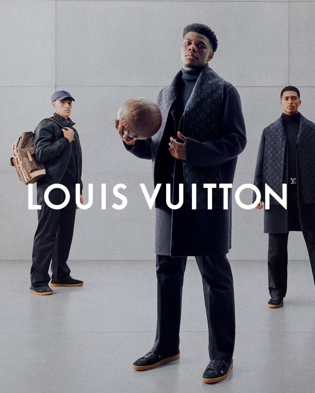 Louis Vuitton travel wear and formalwear made for Real Madrid's teams.