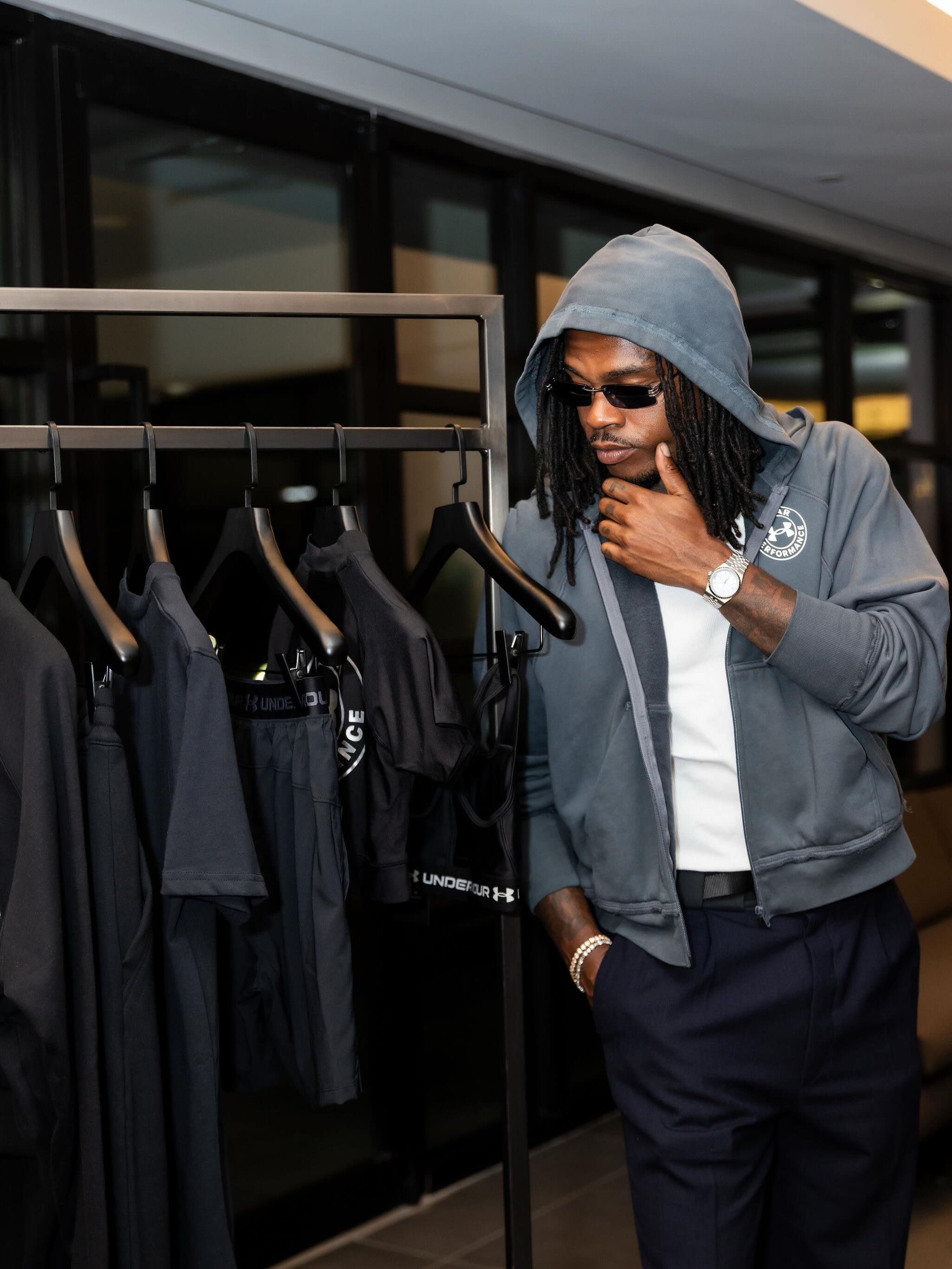 A Ma Maniere's Manière Noir supper club at The Galerie with Gunna and his crew, held ahead of the Under Armour P Star launch.