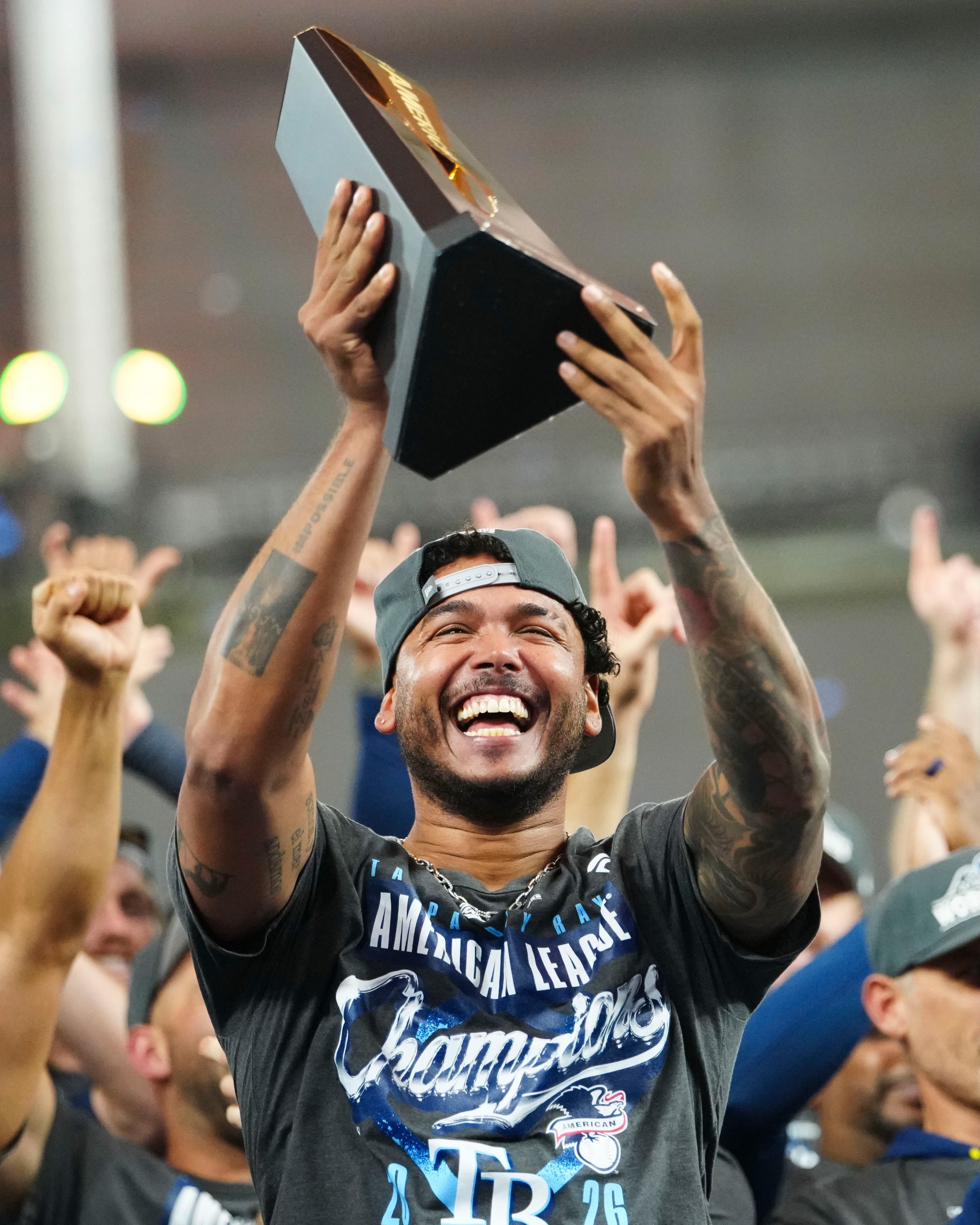 RAYS WIN THE AL PENNANT BEHIND A CAMINERO TWO RUN SHOT (image 3)