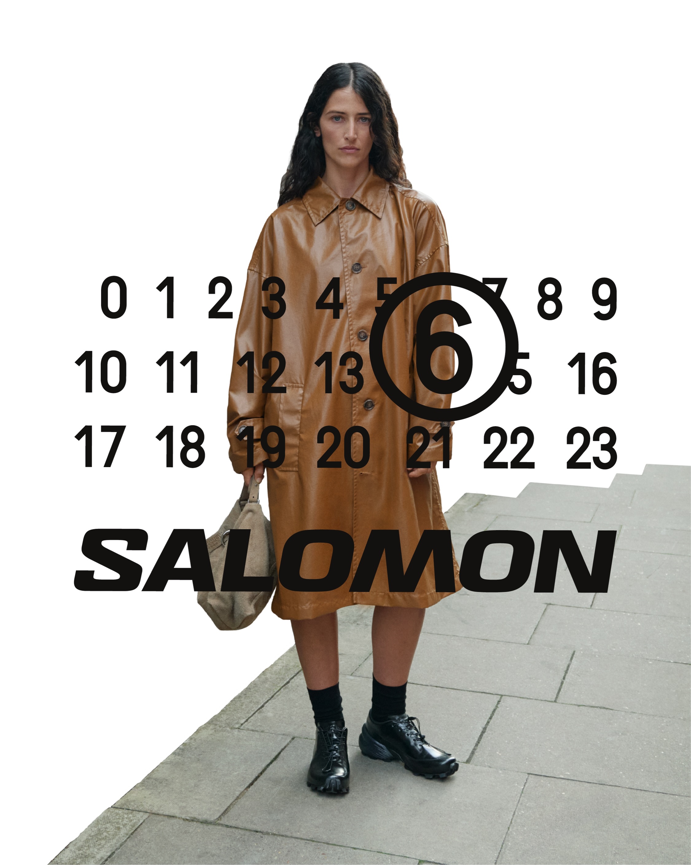 Alexandra, a London director and journalist, wearing the MM6 Maison Margiela x Salomon Crossderby