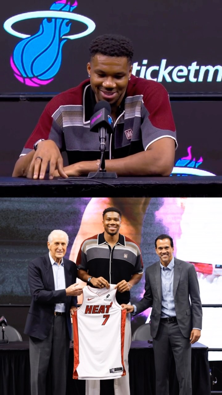 A still from Giannis Antetokounmpo's Instagram video explaining his jersey number change from No. 34 to No. 7.