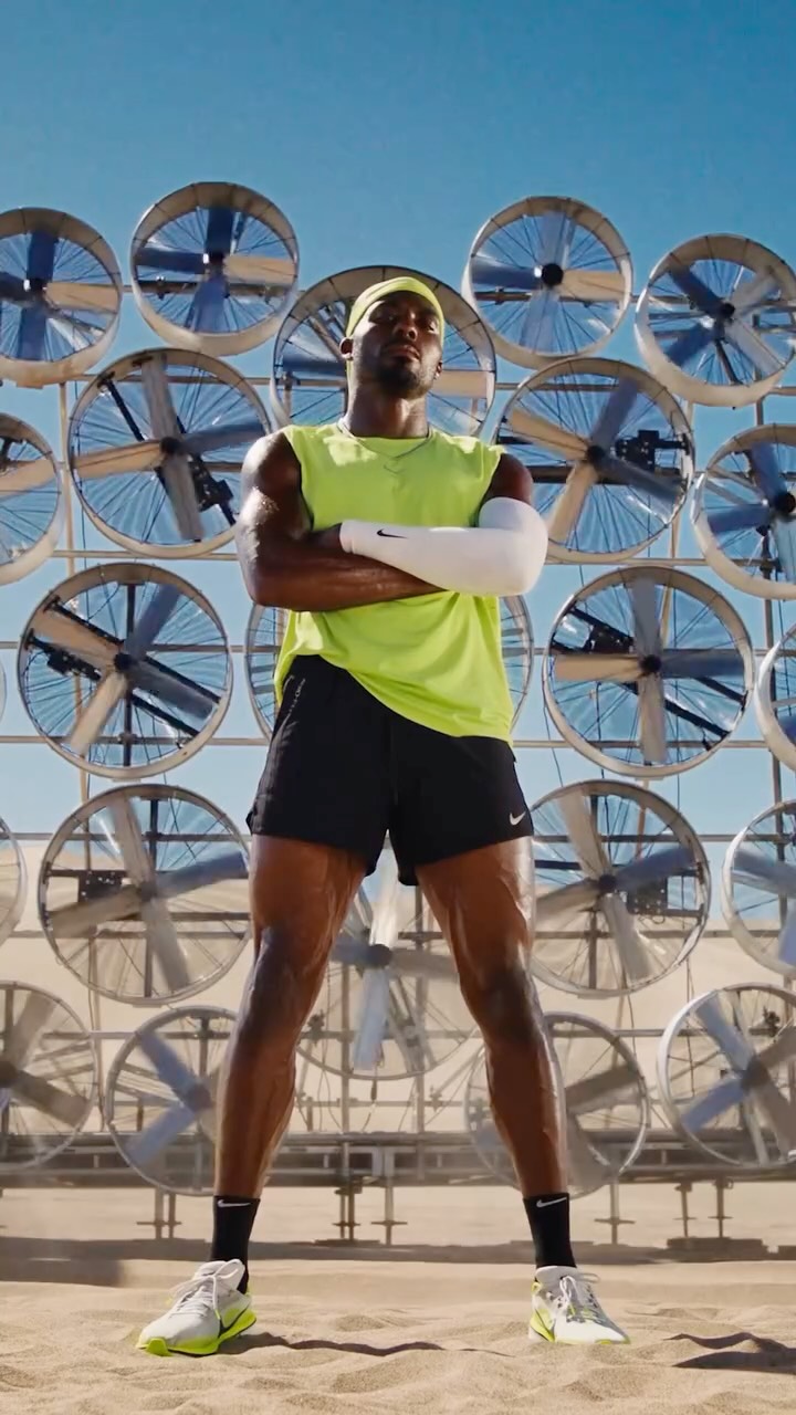 Nike Aero Fit campaign visual promoting the brand's new cooling apparel technology