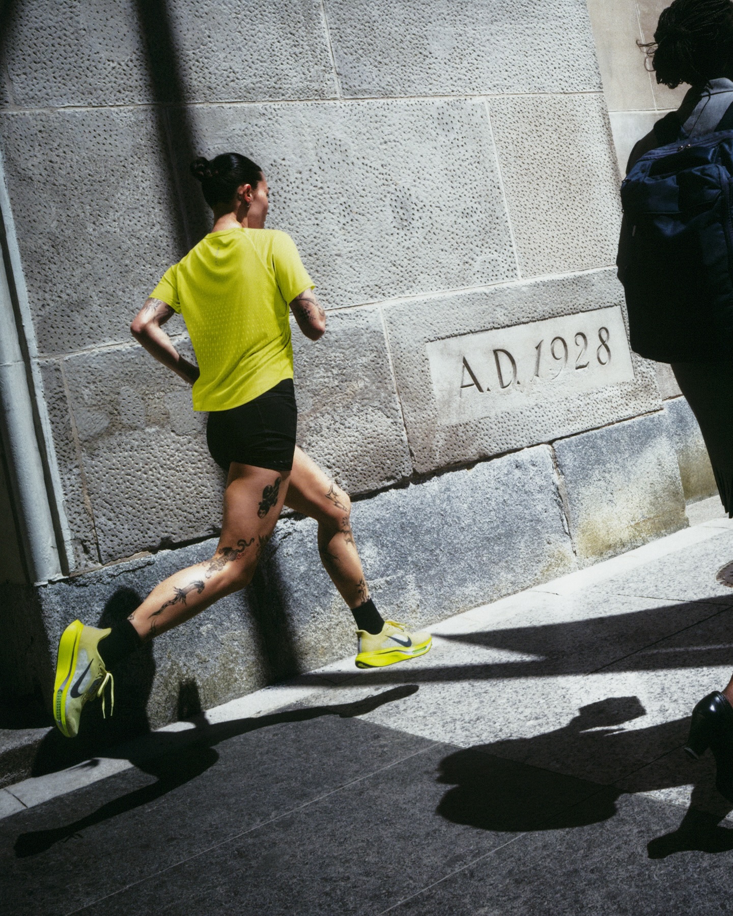 Nike Pegasus Plus 2 running shoe in the brand's launch carousel