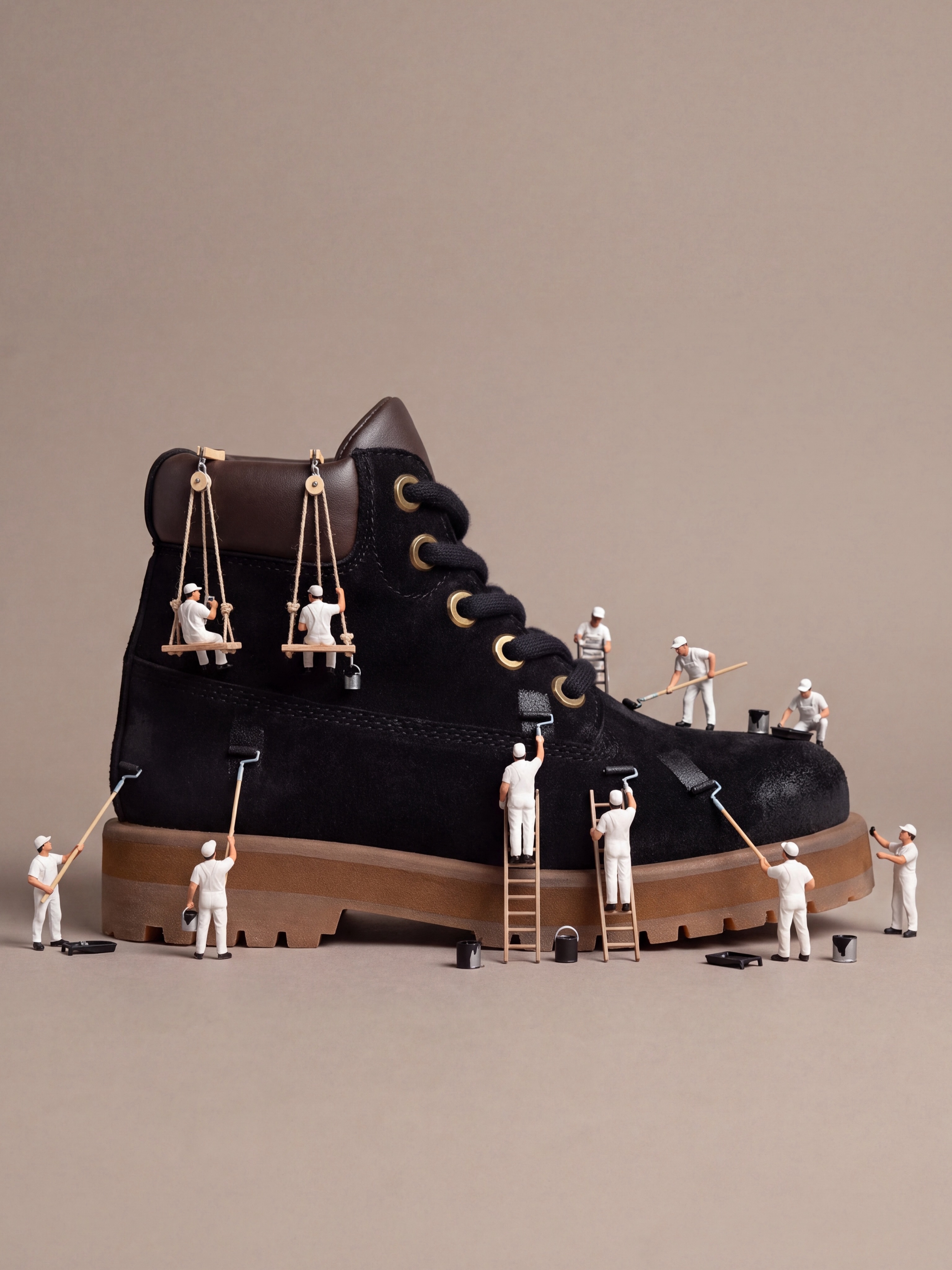 The PDF Channel Strada Low Pelle sneaker in black.