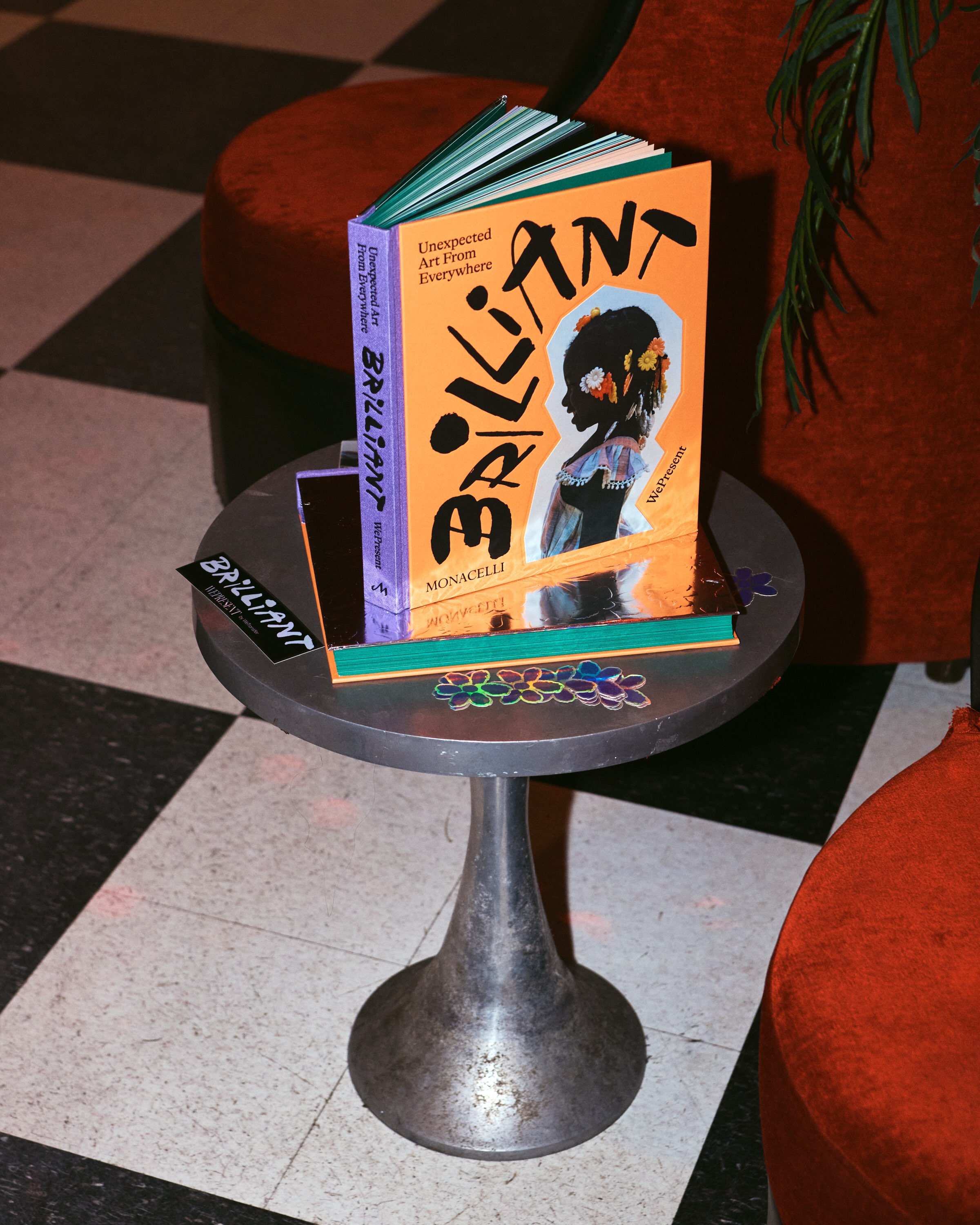 Launch evening for the book Brilliant: Unexpected Art From Everywhere at Jeansdown, photographed by Mark Sommerfeld