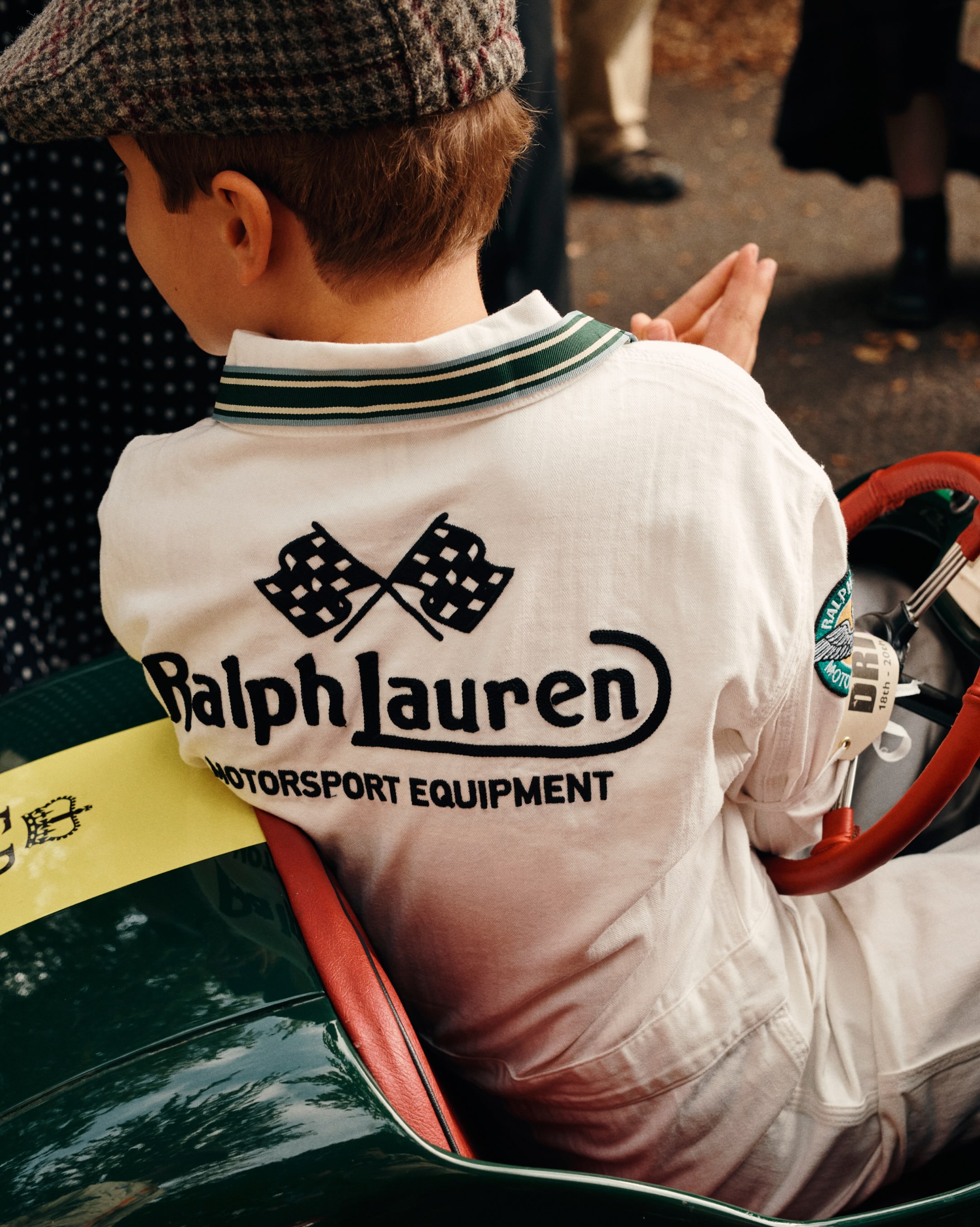 Ralph Lauren's guest hospitality setup at the 2026 Goodwood Revival, featuring the Polo Bar and Ralph's Coffee.