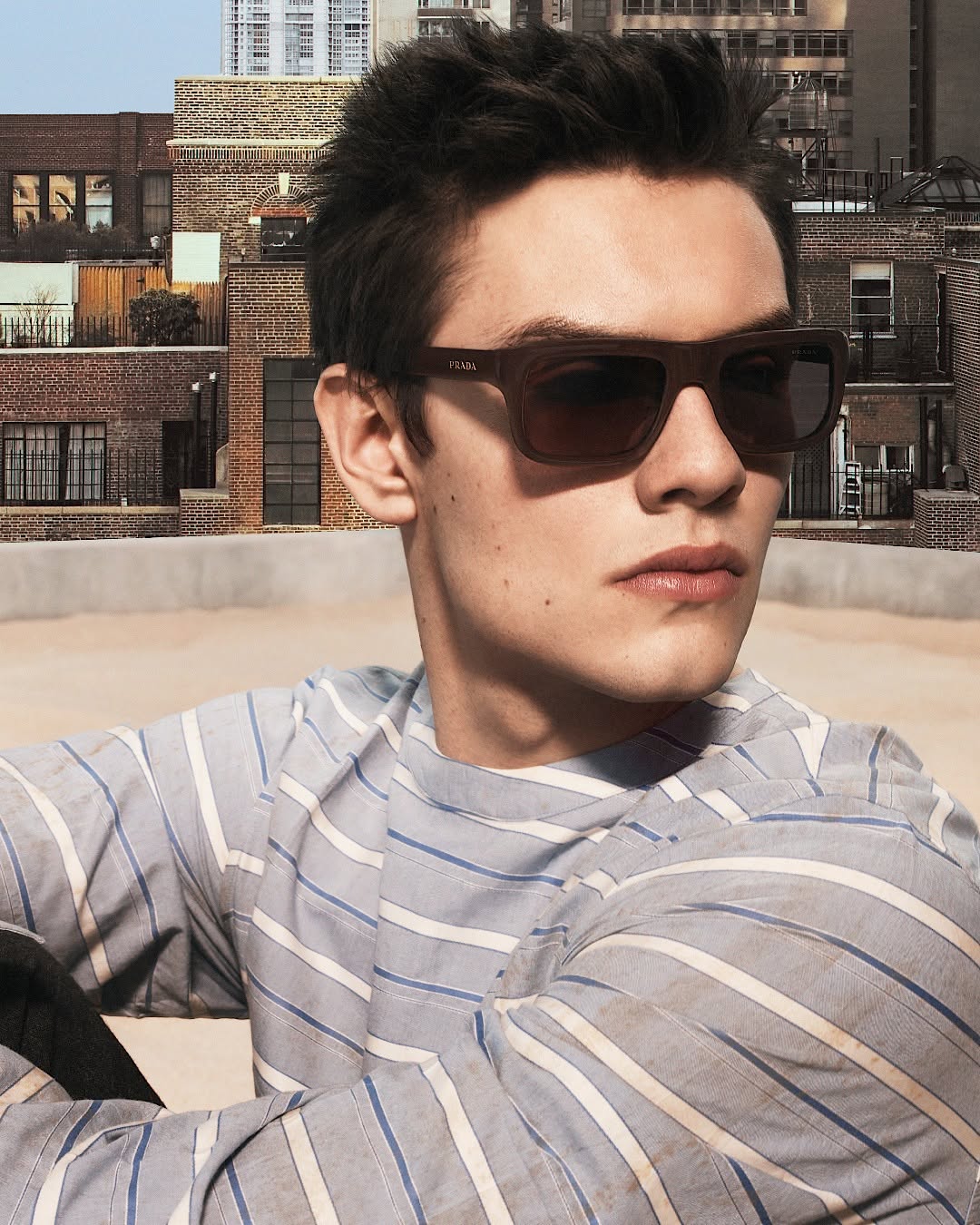 Louis Partridge Is in a Prada Eyewear Campaign. The Real Story Is David Sims.