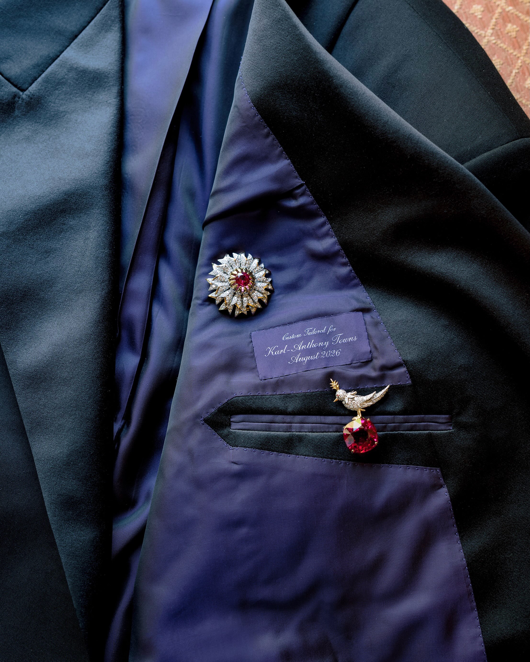 KARL ANTHONY TOWNS WORE PURPLE LABEL FOR HIS WEDDING (image 4)