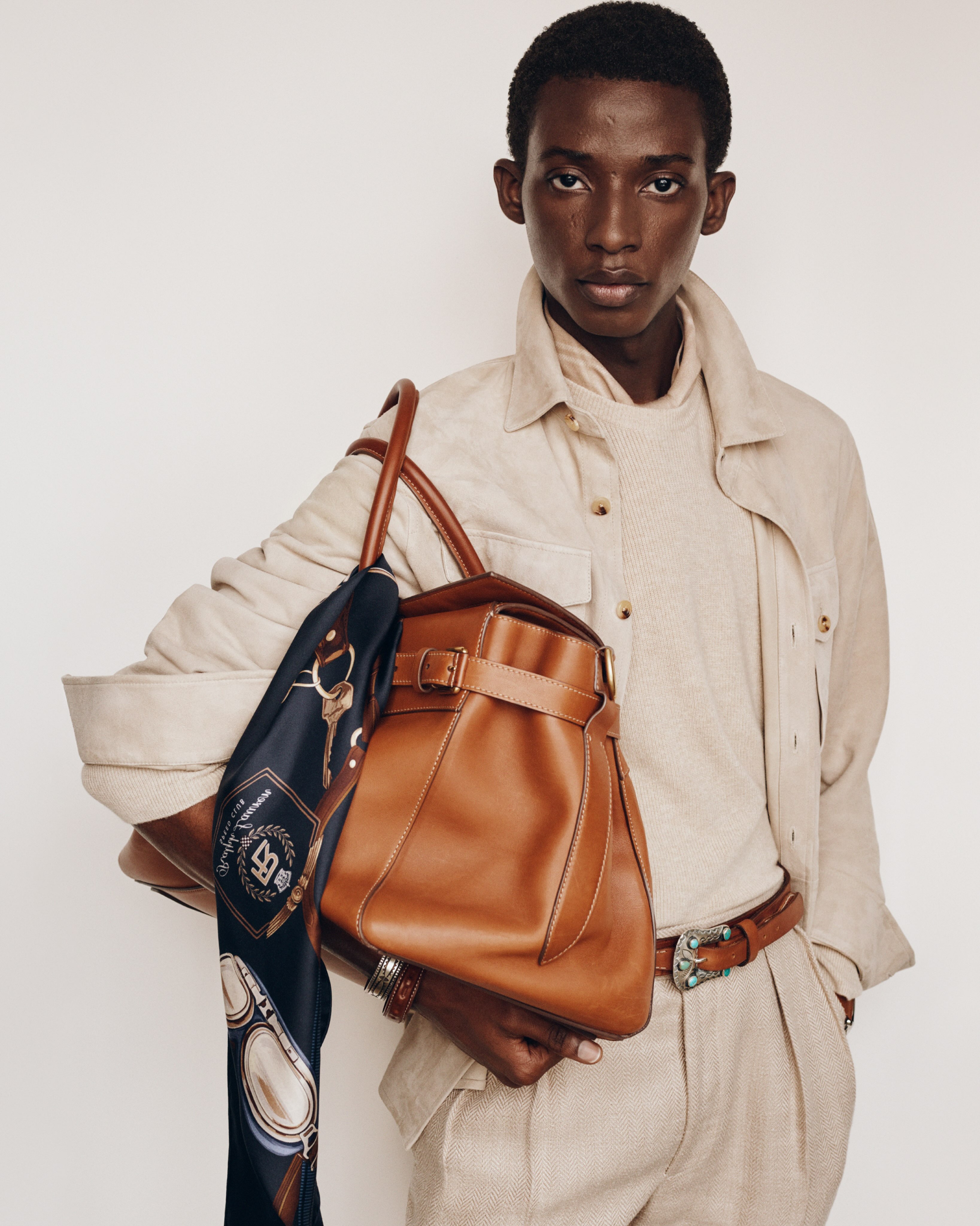RALPH LAUREN'S FROSTED SUEDE, APACHE SILVERWORK (image 2)