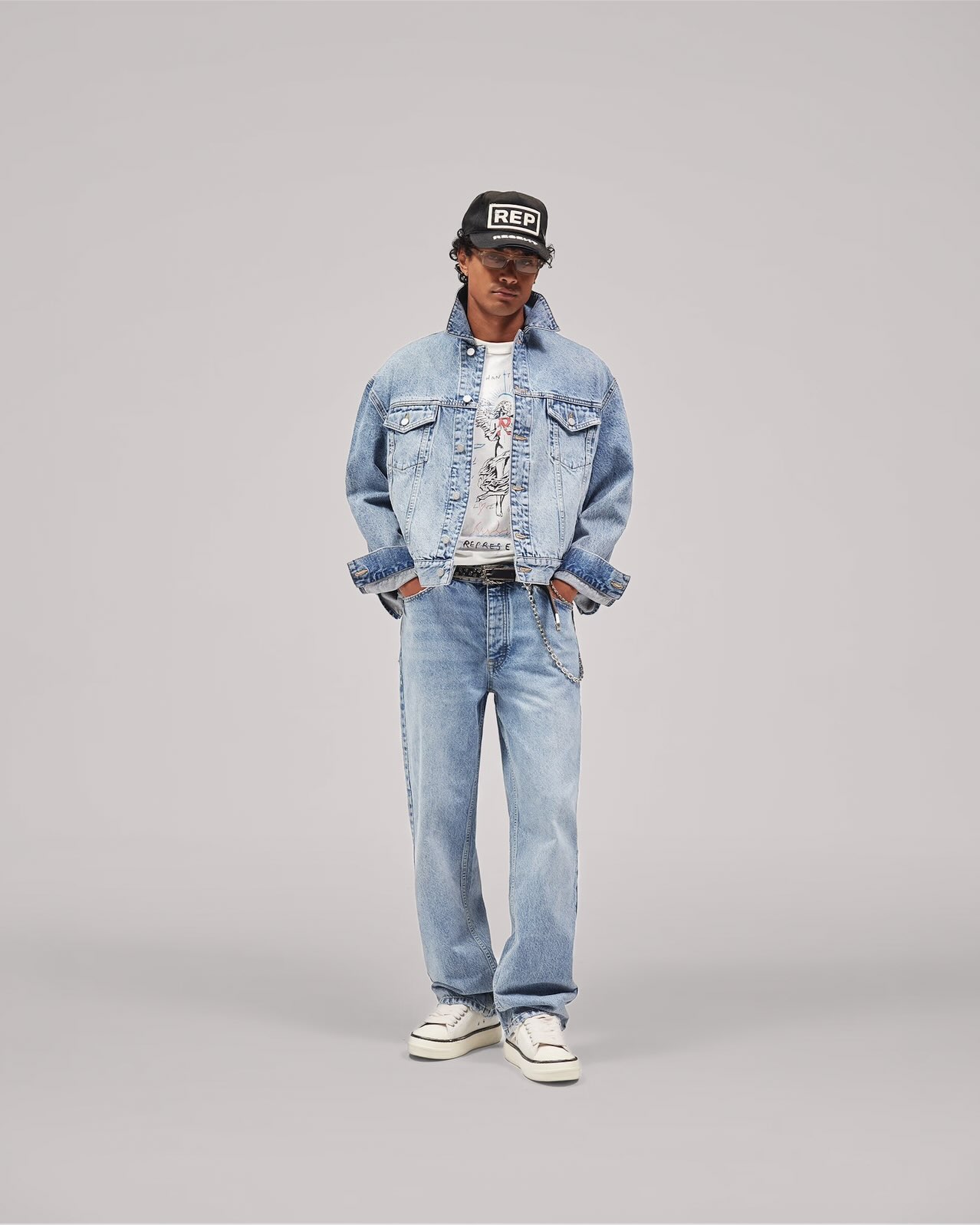 REPRESENT R3 DENIM LETS THE KNEE THREADS HANG (image 7)