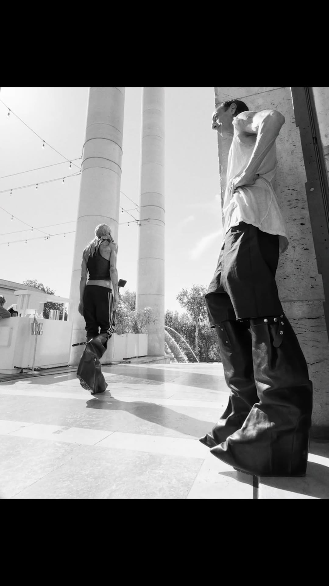 Rick Owens SS27 Stone menswear promotional still from the June 2026 Paris announcement