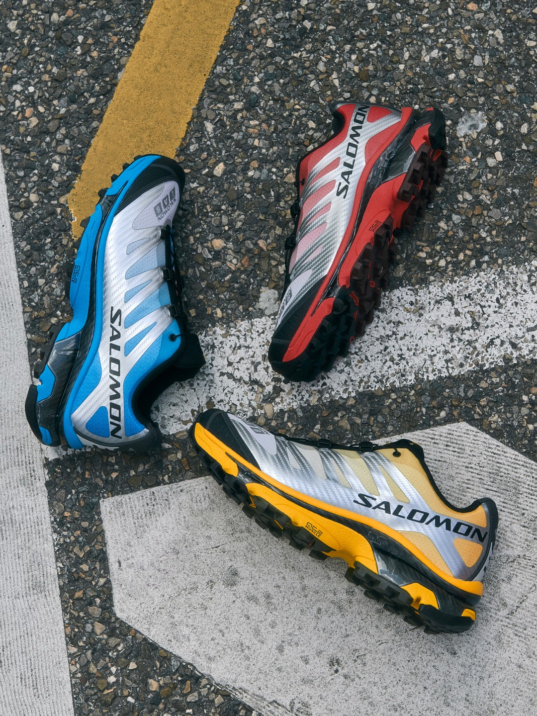 A product image from Salomon Sportstyle's Race Flag capsule campaign, part of the brand's XT4 OG archive revival announcement.