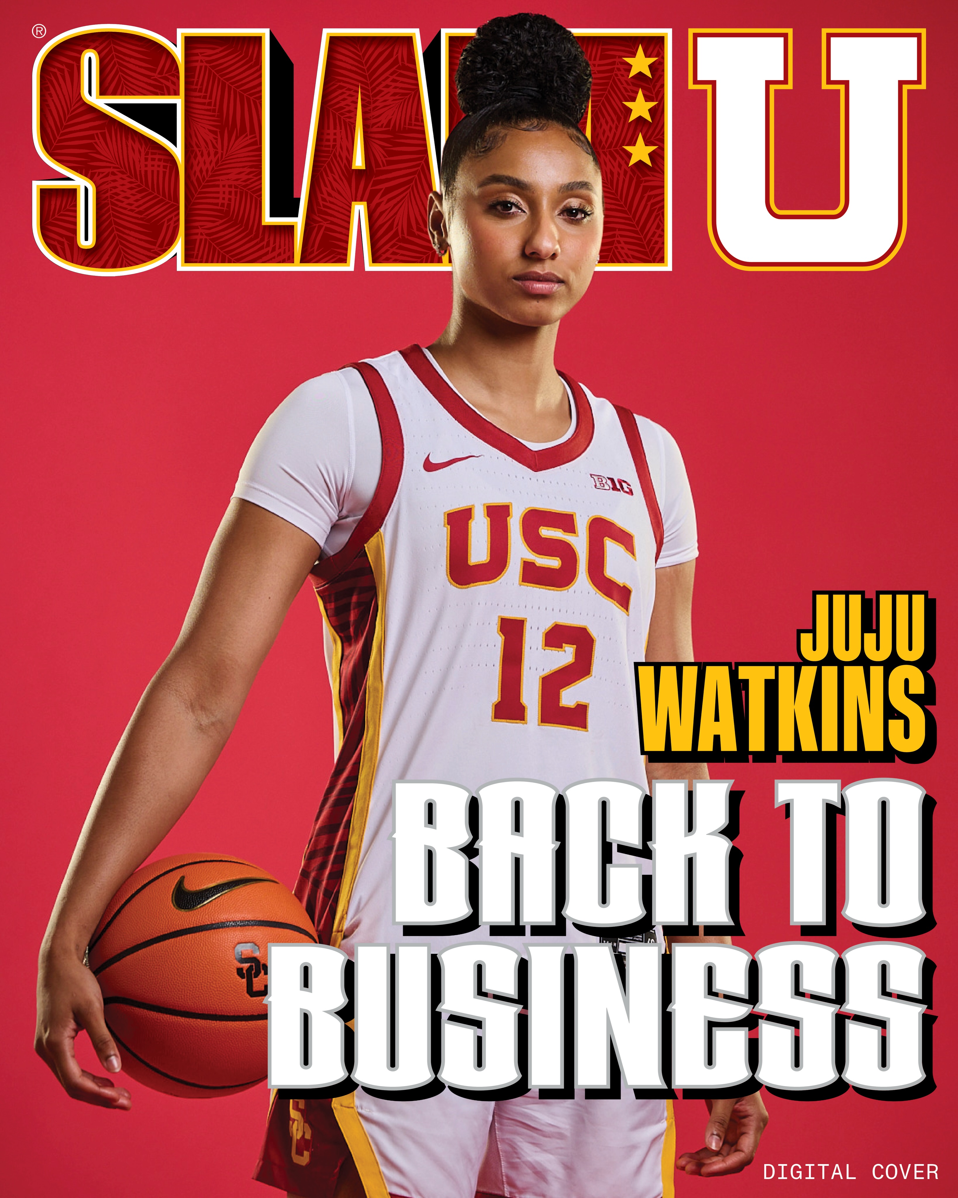 JuJu Watkins on the SLAM 265 cover announcement.