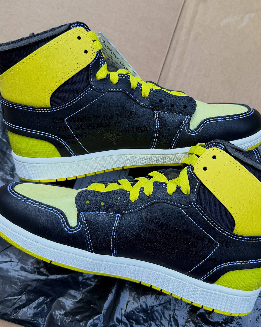 OFF WHITE’S BLACK AND YELLOW AJ1 NEEDS ITS PAPER TRAIL (image 3)