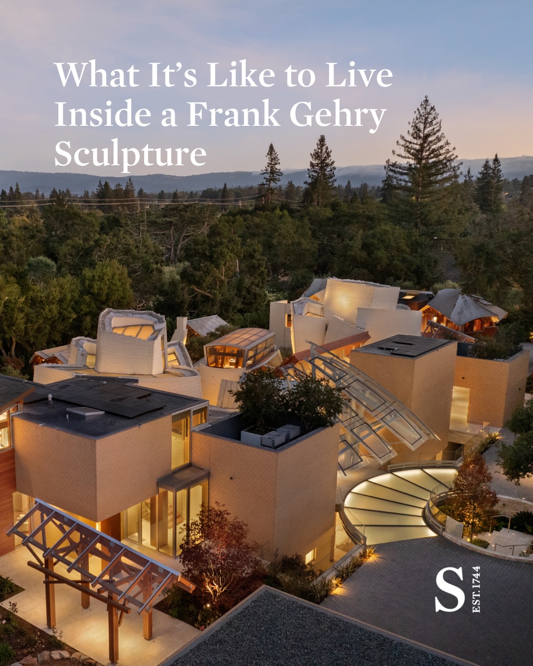 Frank Gehry's final residential project, as shown by Sotheby's International Realty