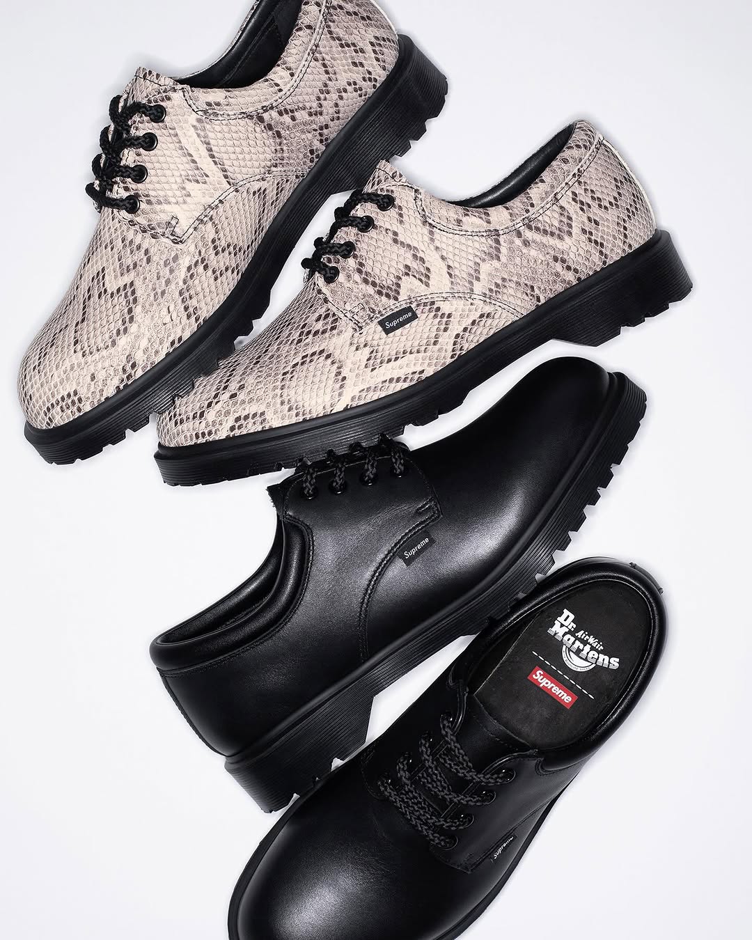 Supreme x Dr. Martens Postal Supreme: Smooth Leather, Air Cushion, No Apology