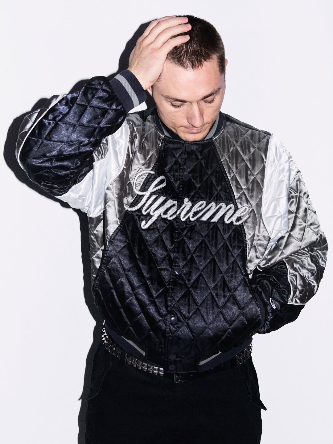 A look from Supreme's Fall/Winter 2026 season lookbook, posted August 17, 2026.