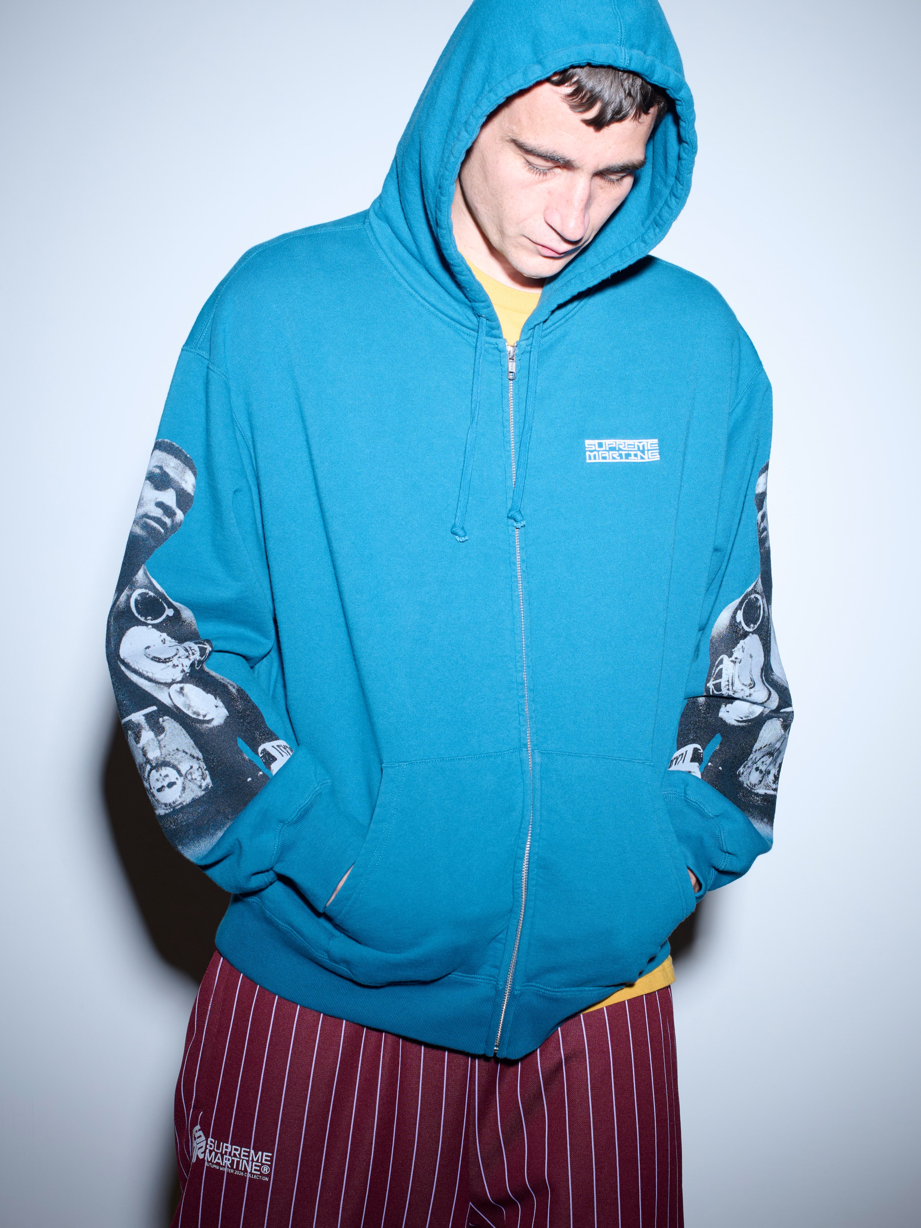 Supreme and Martine Rose Fall 2026 collection announcement images