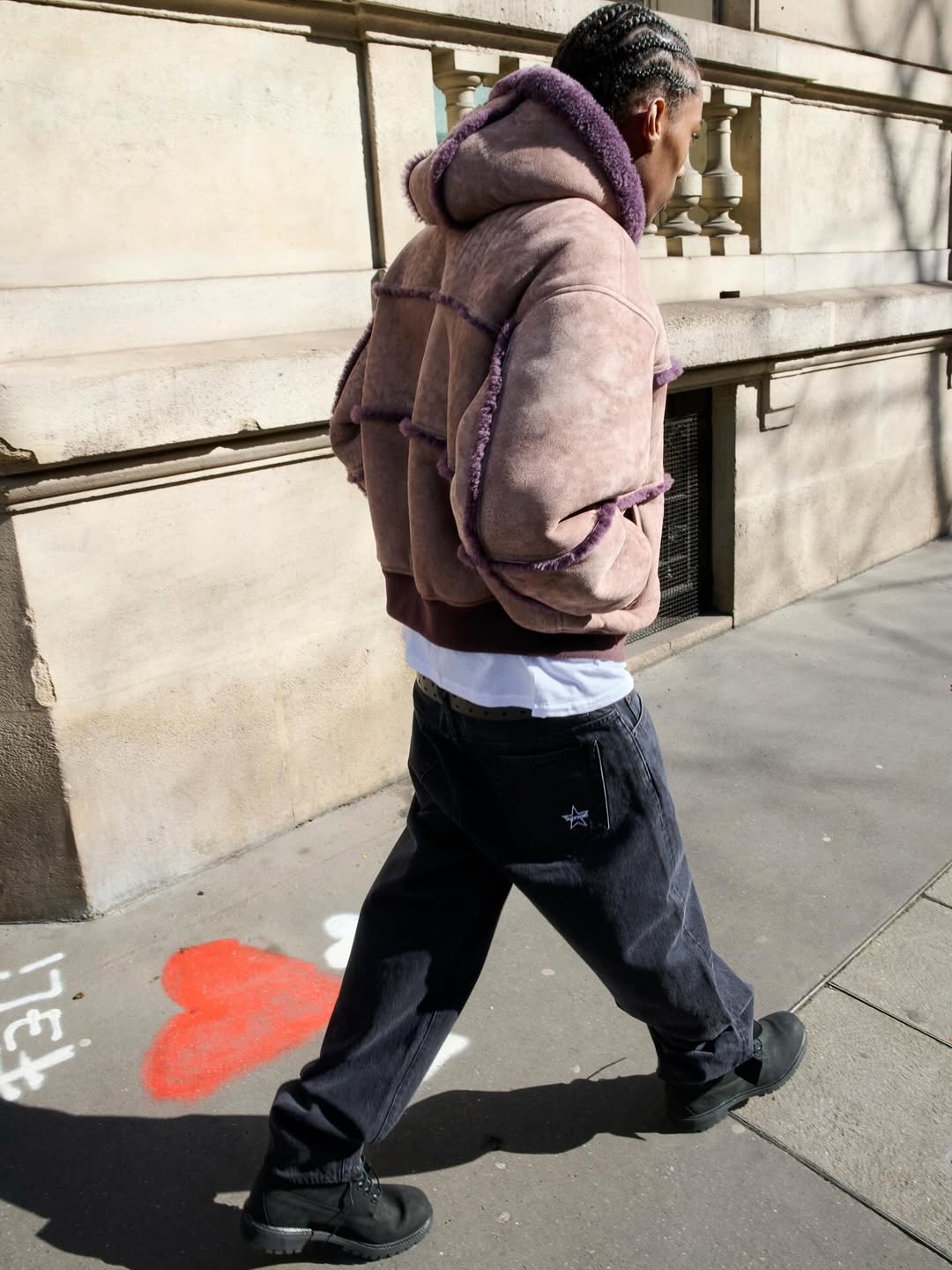 SUPREME AND MM6 MARGIELA PRINTED $100 BILLS ON A SHEARLING BOMBER