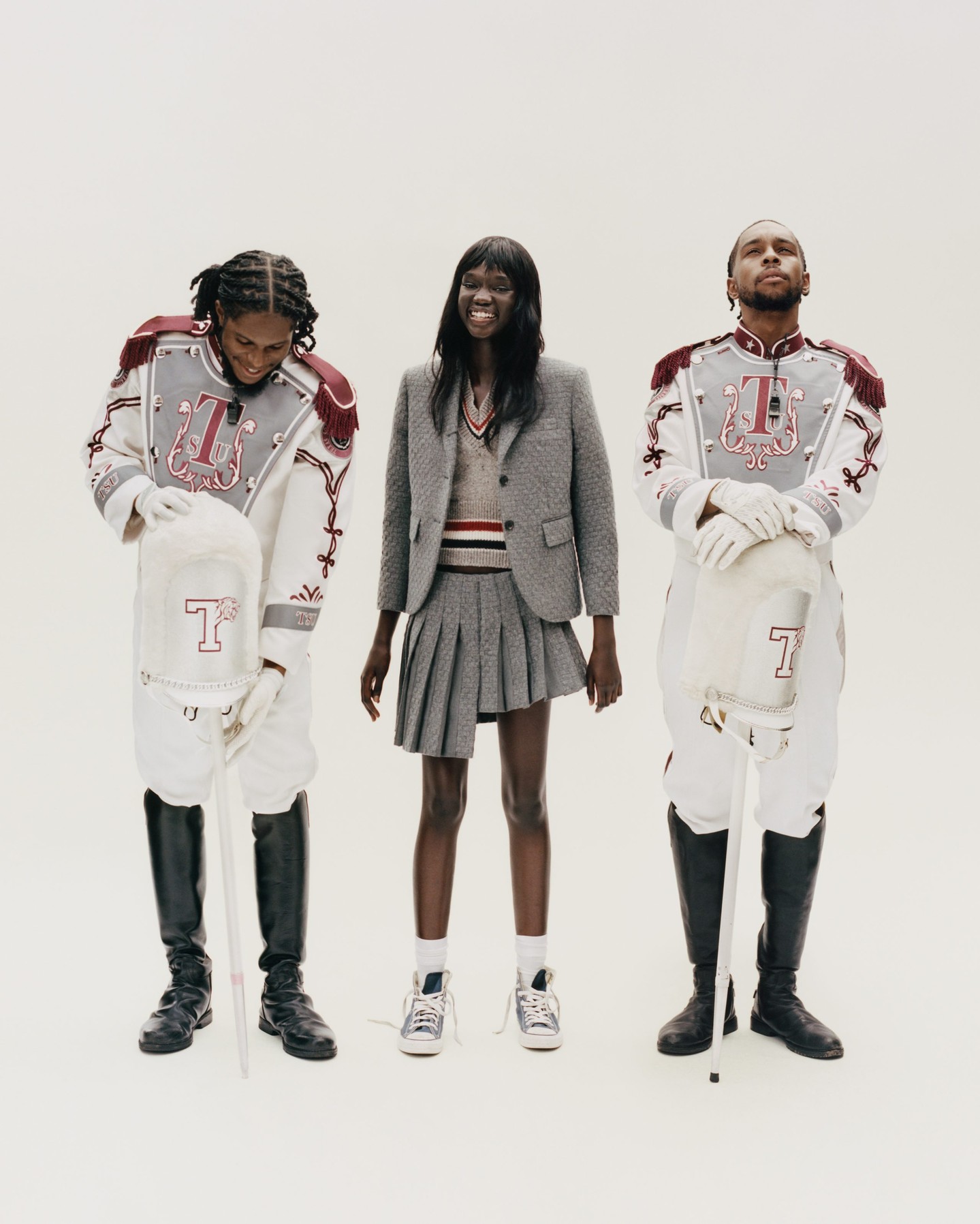 A look from Thom Browne's Fall 2026 collection, shared alongside the brand's Vogue magazine feature.