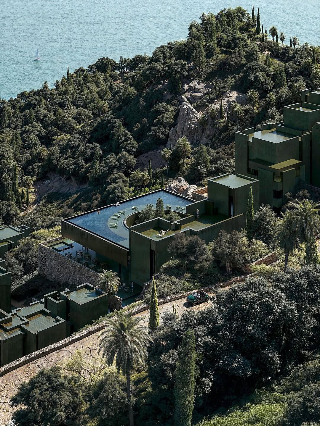 Bofill Taller de Arquitectura Built "The Veil" Into an Albanian Hillside (image 3)