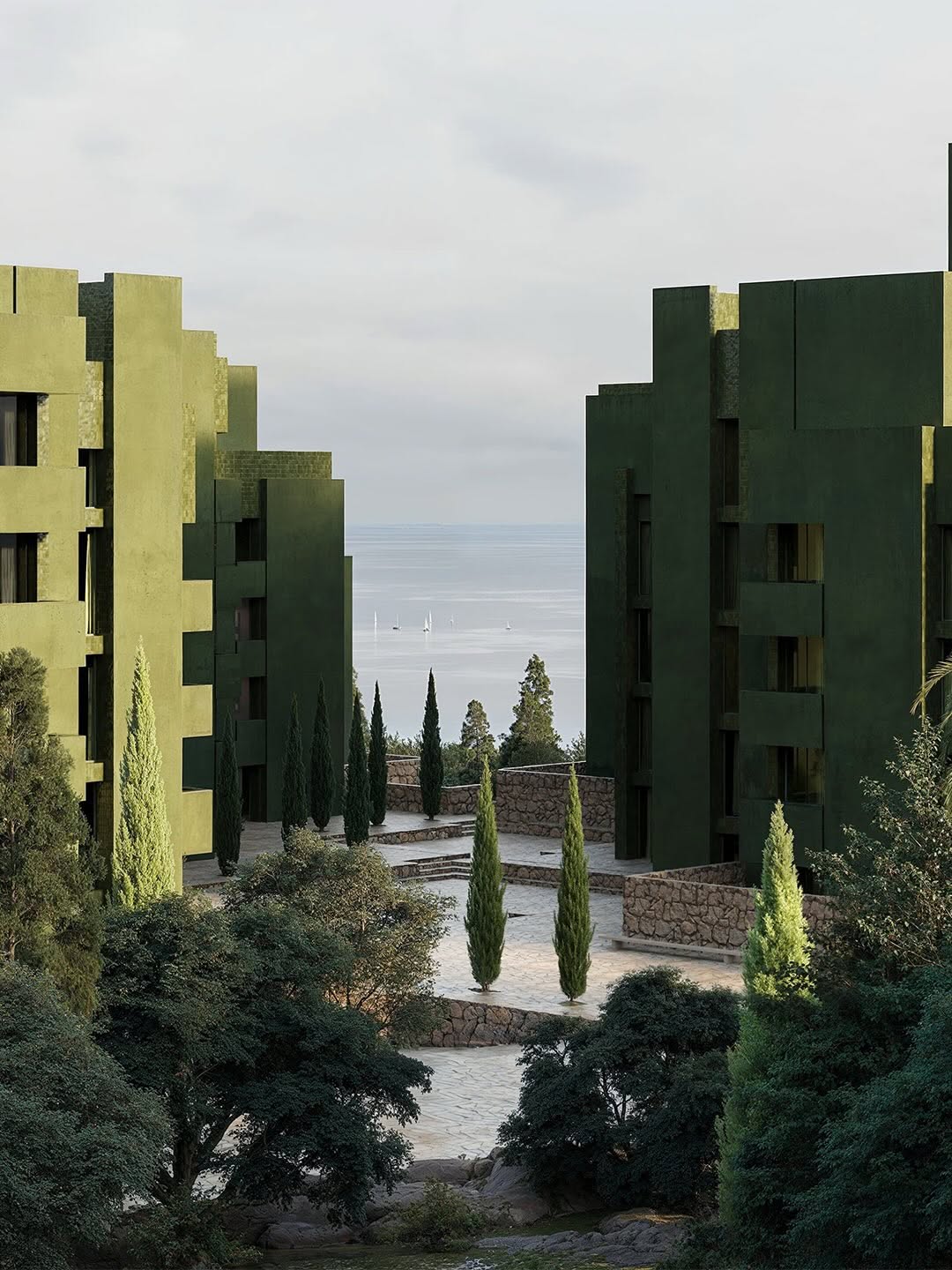 Bofill Taller de Arquitectura Built "The Veil" Into an Albanian Hillside (image 4)