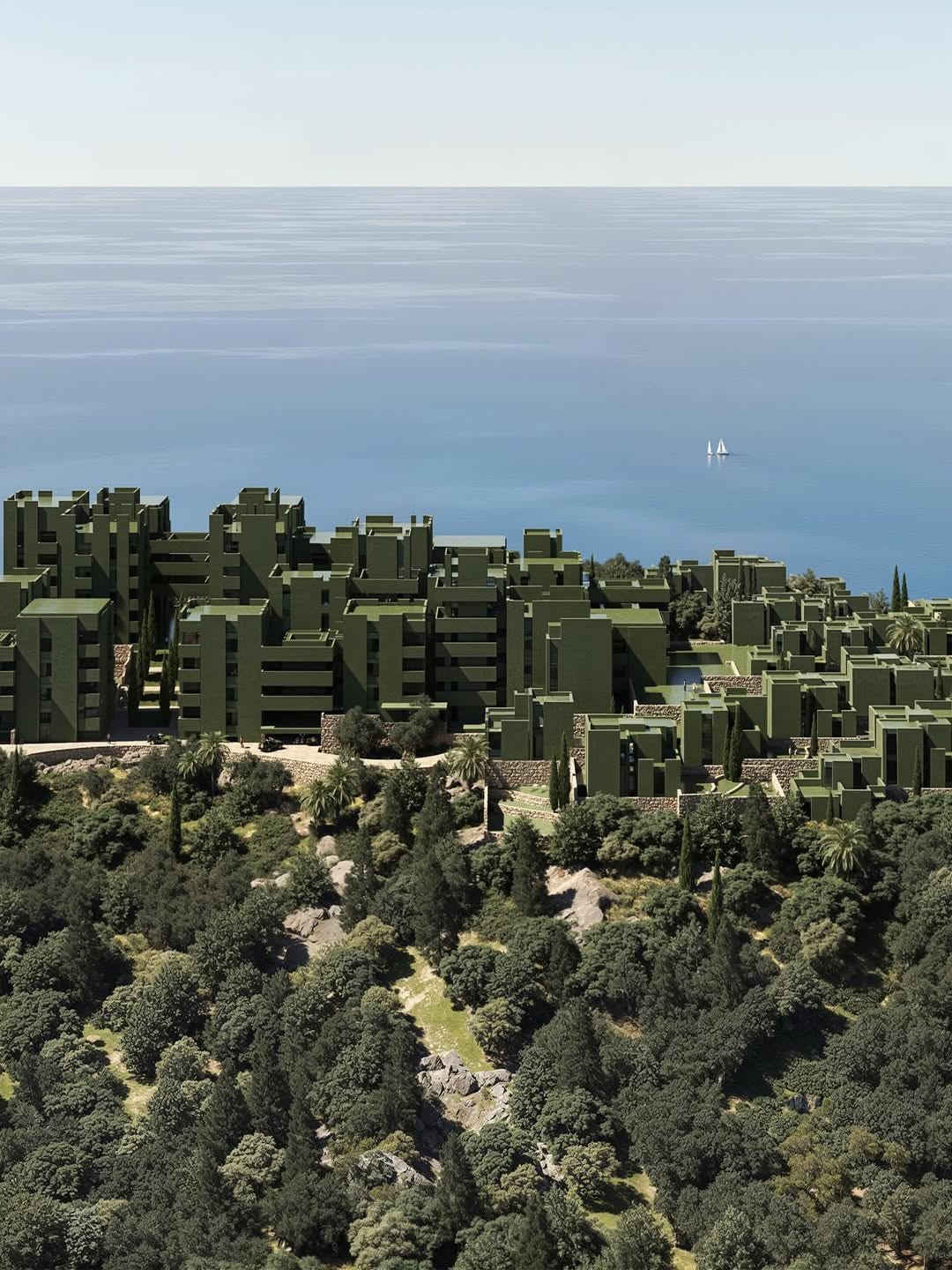 Bofill Taller de Arquitectura Built "The Veil" Into an Albanian Hillside (image 8)
