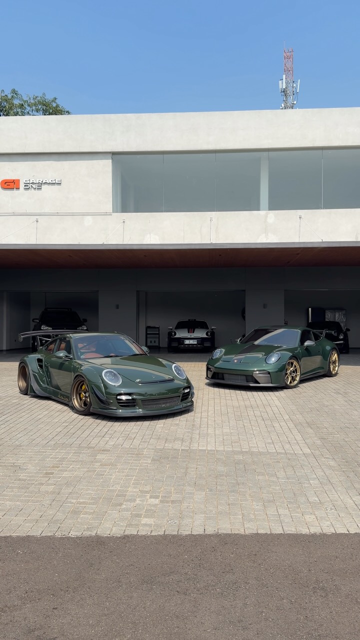 Two Porsche 911 builds, a GT3 with the Weissach Package and an RWB Tsubasa widebody Turbo, filmed together for Type7's Double Trouble post.