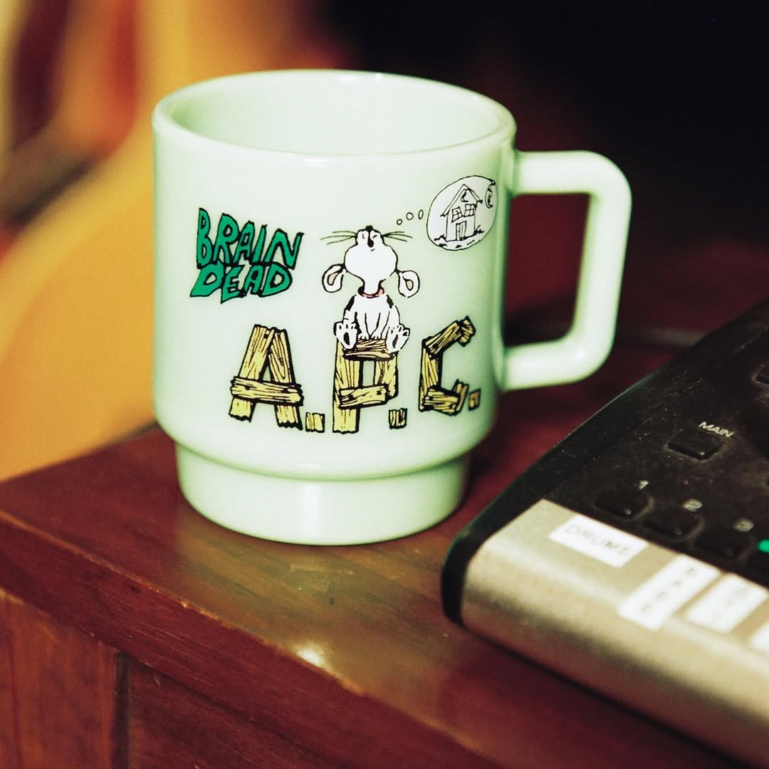 Brain Dead x A.P.C. Interaction 29 Put Japanese Milk Glass on a Coffee Mug