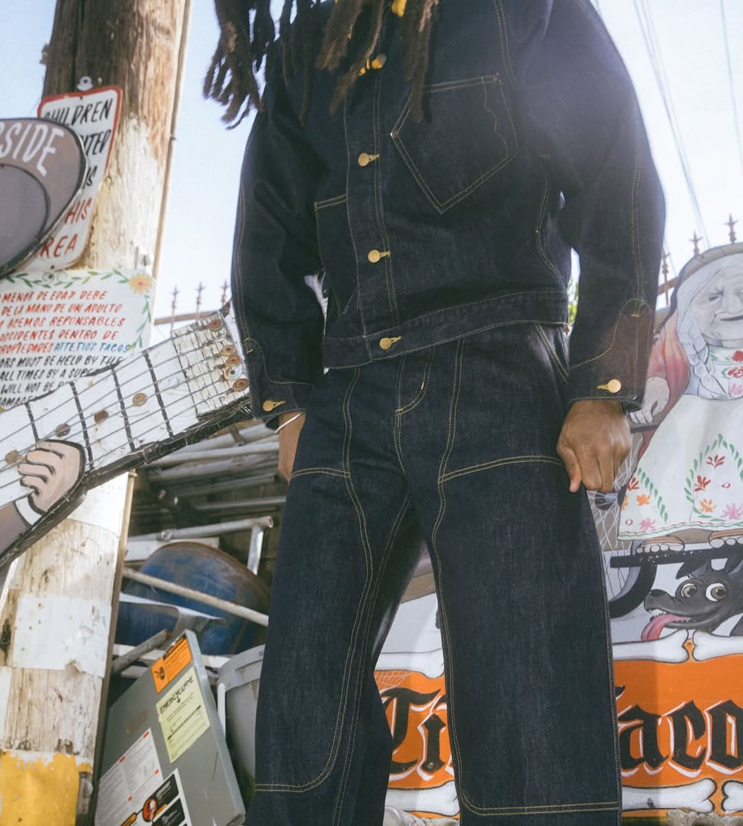 BRAIN DEAD TYPE 02 INDIGO ENGINEER JACKET NOW ONLINE (image 2)