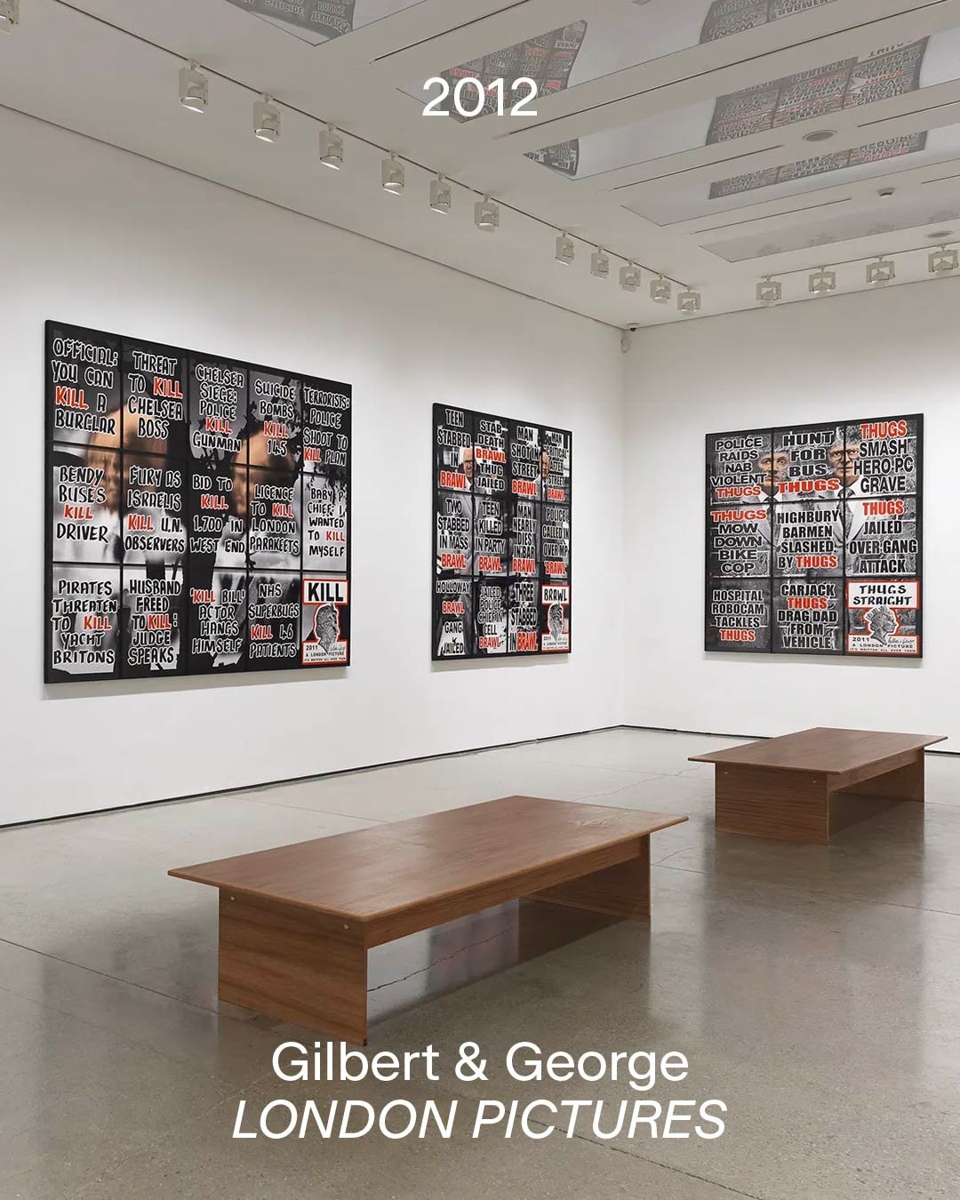 Gabriel Orozco’s inaugural 2006 installation appears in White Cube’s anniversary image sequence.
