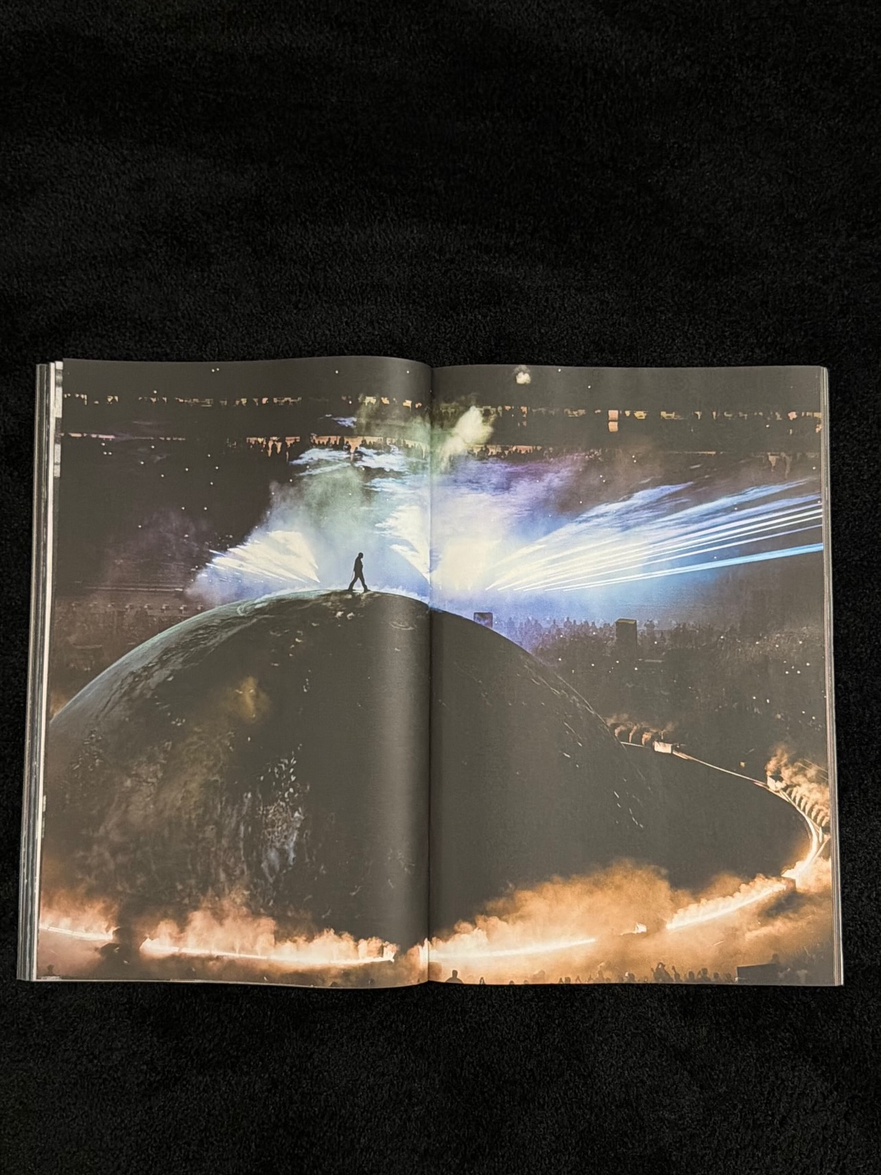 A print zine or merch booklet image from Ye's tour materials, part of a six image carousel posted by the Yeezy news account yeezymafia.