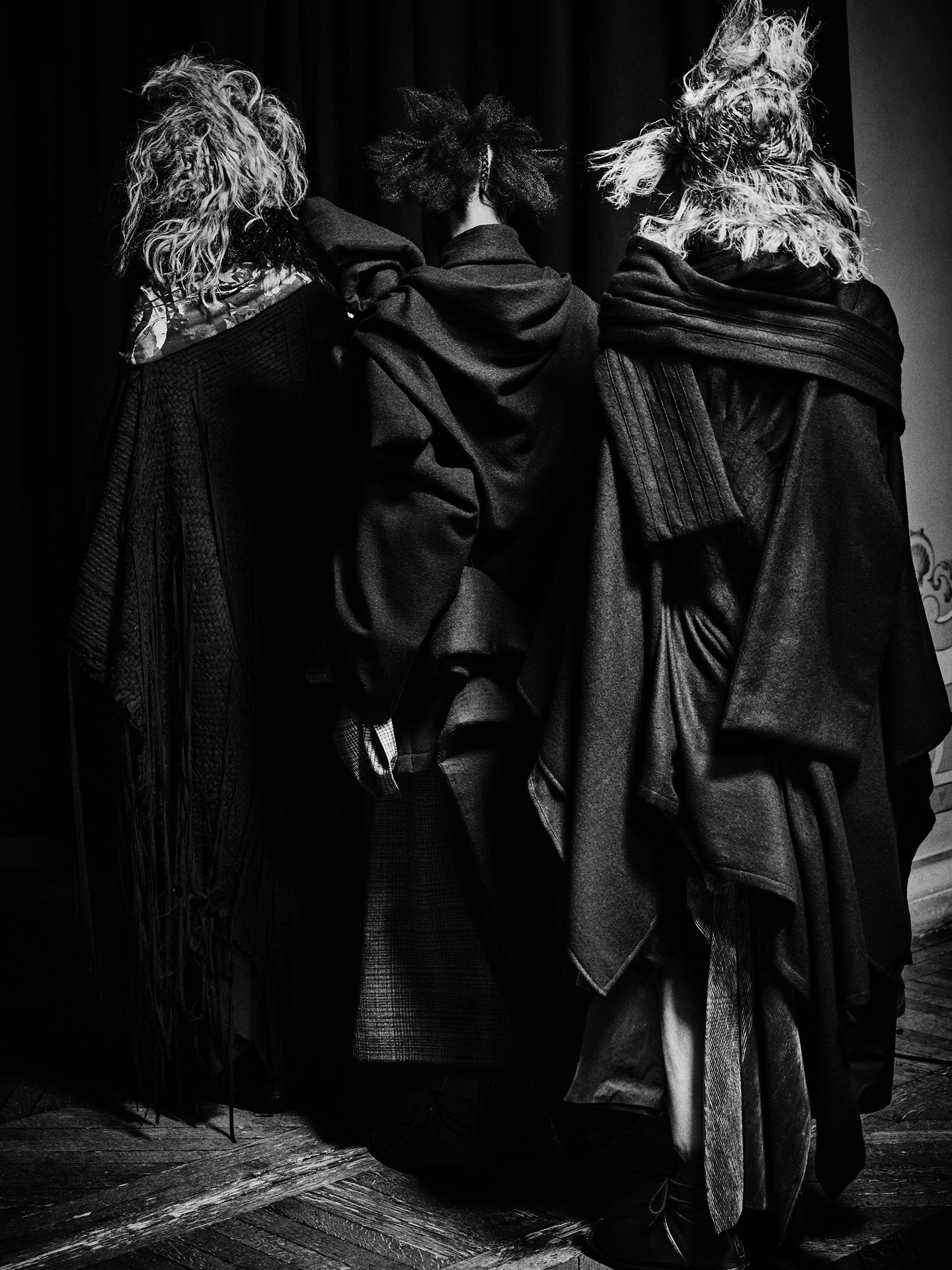 A look from Yohji Yamamoto's Fall Winter 2026-27 runway collection in Paris.