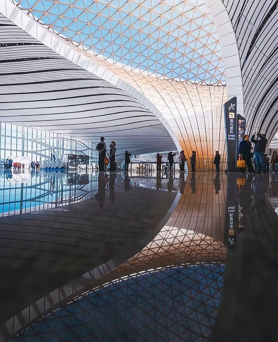 Zaha Hadid Architects Published 19 Renders of Beijing Daxing and Every One Is a Structural Argument