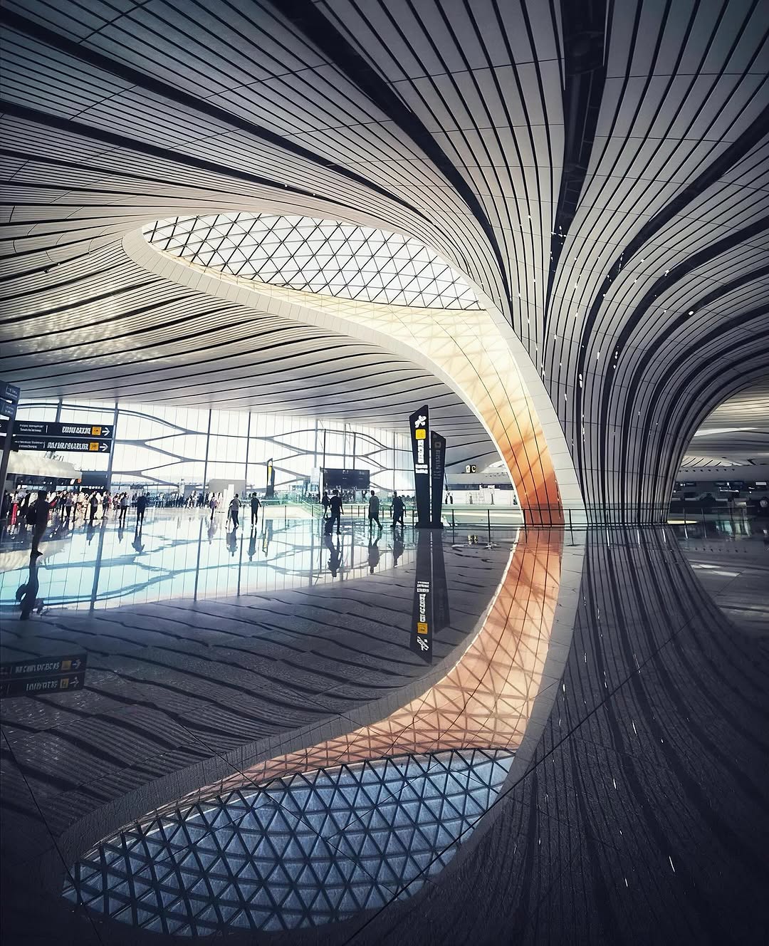 Zaha Hadid Architects Published 19 Renders of Beijing Daxing and Every One Is a Structural Argument (image 8)