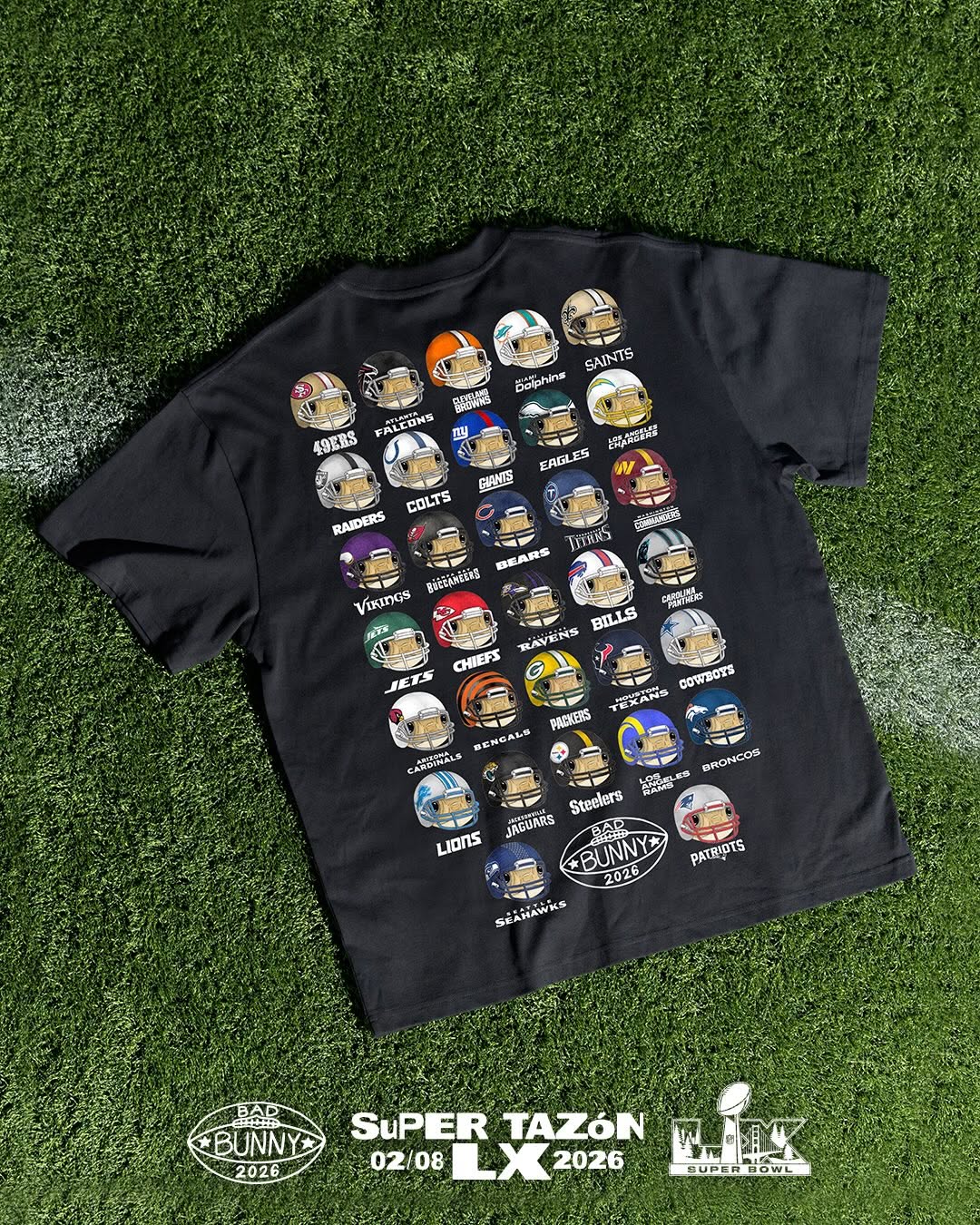 BAD BUNNY NFL MERCH MAKES HISTORY WITH SPANISH SUPER BOWL BRANDING (image 2)