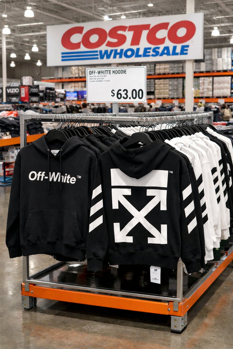 OFF WHITE COSTCO HOODIES $63 LUXURY STREETWEAR WAREHOUSE