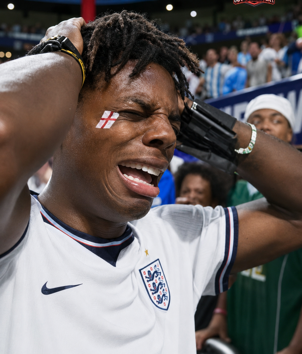 IShowSpeed wearing a national team football jersey during the 2026 World Cup